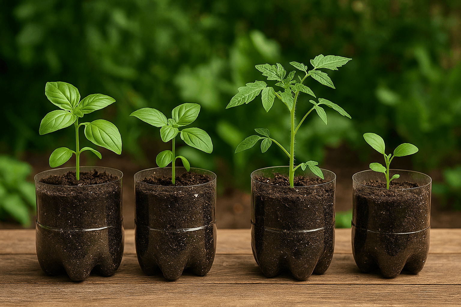 Upcycled Bottle Planters